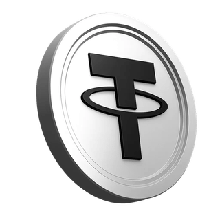 Tether USDT Münzsymbol im Bereich des Vertrauens der Trading-Community